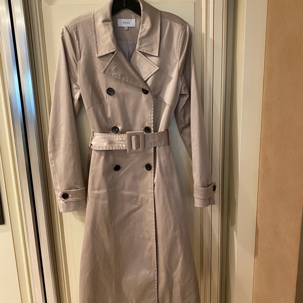 Reiss Hyde Trench Coat - size 6